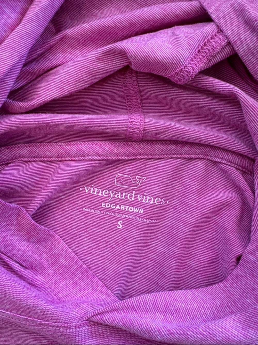 Vineyard Vines Purple Long Sleeve Hooded Tee - Picture 2 of 2